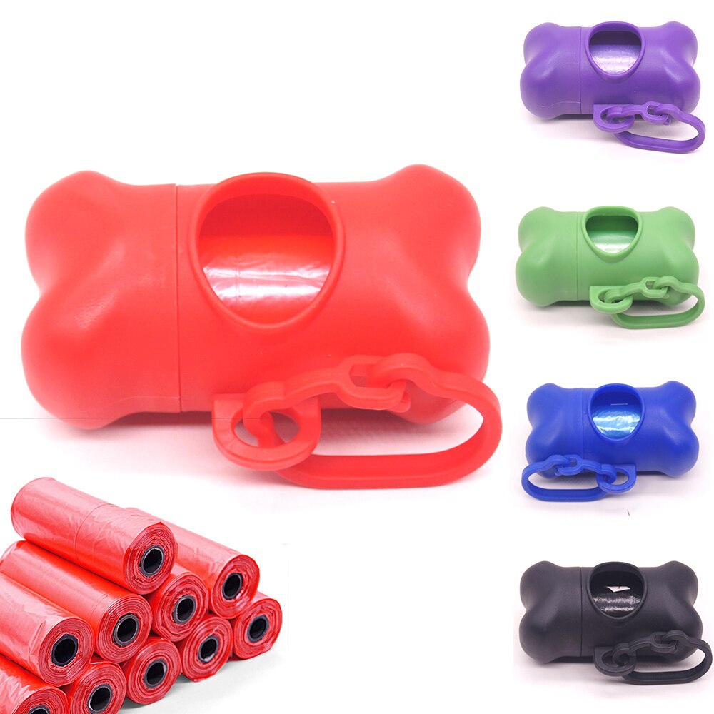 Pet Waste Bag Dispenser For Dog Waste Bag Holder - Plastic Garbage Bag Dispenser Carrier Case，Dog Pet 10 Roll Waste Poop Bags