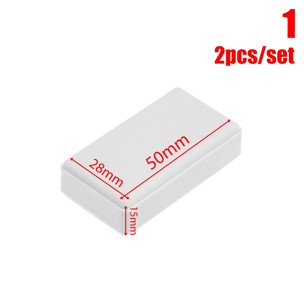 2Pcs ABS Plastic Electronic Project Box Waterproof Cover Project Instrument Case Enclosure Boxes Instrument Parts: 2pcs Style 1