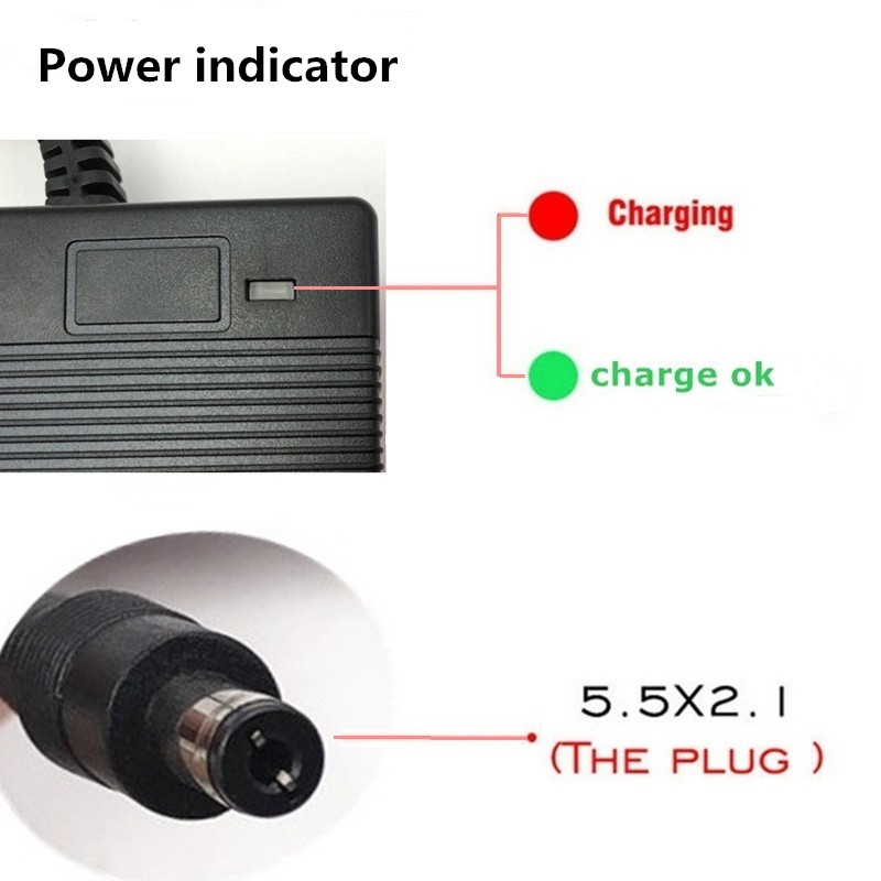 48V Fast Charger Output 54.6V4A Li-ion Battery Charger for 13S 48V Li-ion Battery pack DC5.5