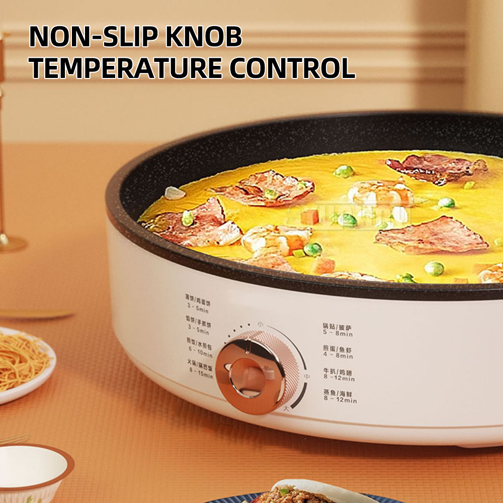 Multifunktion ale Antihaft-elektrische Pfanne Haushalt automatische Pfannkuchen hersteller Pizza Backform