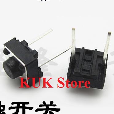 Interrupteur tactile - EJ.LIFE - Mini micro interrupteur - 100 pièces - 6 mm - Réinitialisation