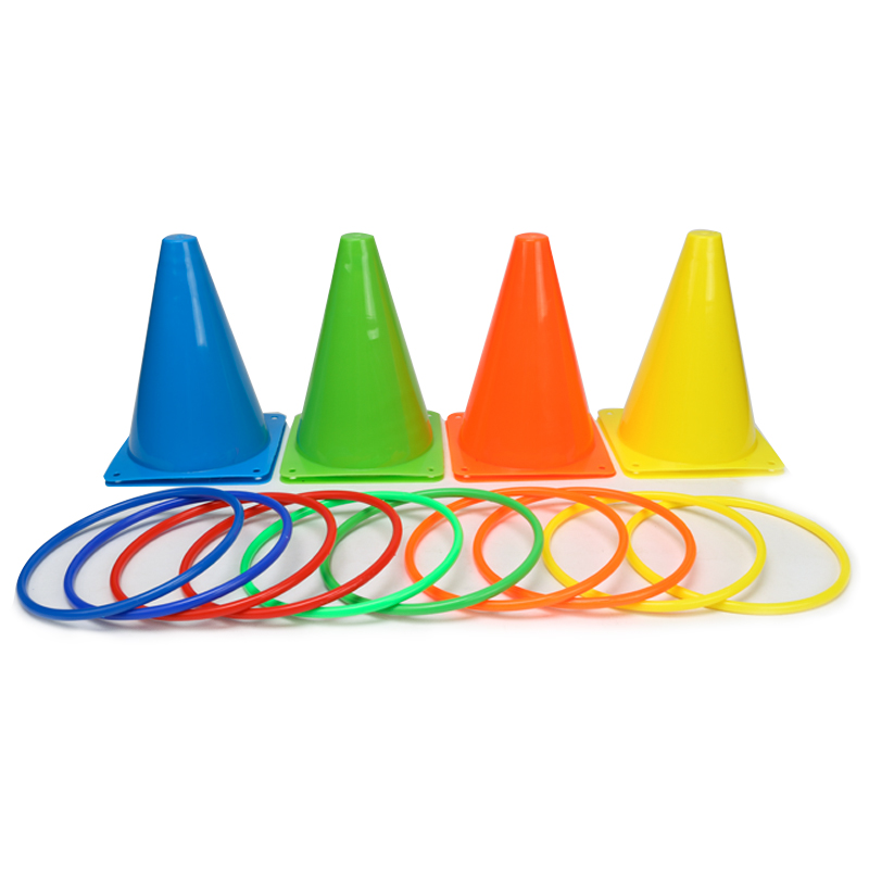 18Cm Teken Emmer Ferrule Voetbal Training Barricade Hindernis Voetbal Training Barricade Obstakel Gekleurde Bord Emmer Set