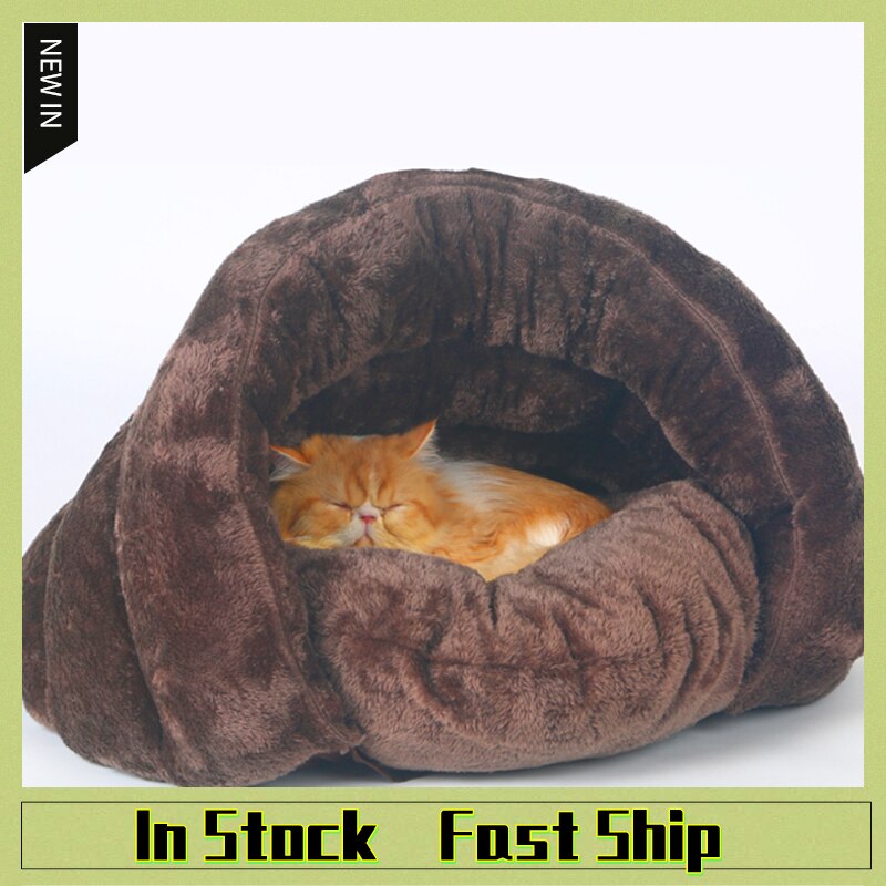 Dôme pour chat, nid douillet en forme de grotte, tapis molletonné confortable, , idéal en hiver, tente 2 tailles S/L, 3 coloris, lit d'animaux de compagnie