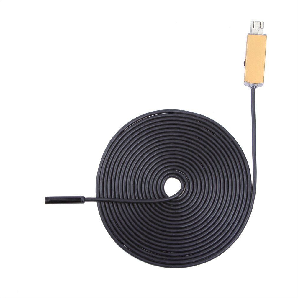 5.5Mm 2IN1 Otg & Micro Usb Inspectie Borescope Camera 6 Led Verlichting Verstelbare Helderheid 2M 5M Gebouwd in Camera Knop 640*480