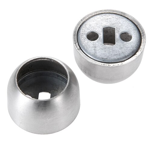 Dreld 2 stk/sæt rustfrit stål garderobe flangesæde tøj rørholder fitting skab stang flangeholder til 19mm 22mm 25mm rør: 19mm