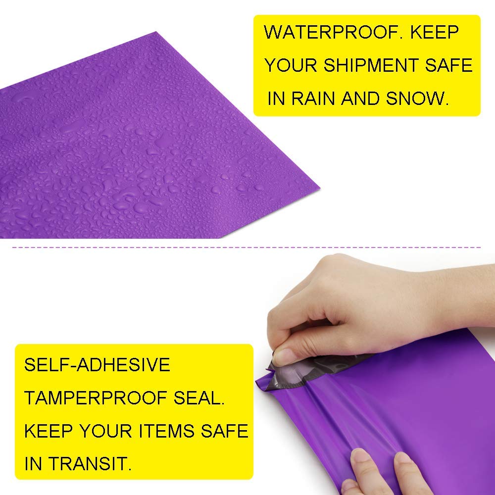 50Ppcs/lot Purple Plastic Envelope Self-seal Adhesive Courier Storage Bags Plastic Poly Envelope Mailer Bags