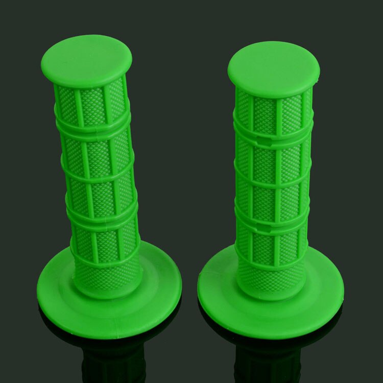 Motorcycle Handlebar Rubber Grips For SUZUKI RM250 RM125RMZ250 RMZ450 RMX250 DR250 DRZ400 DR650 RM85 Pit Dirt Bike: green
