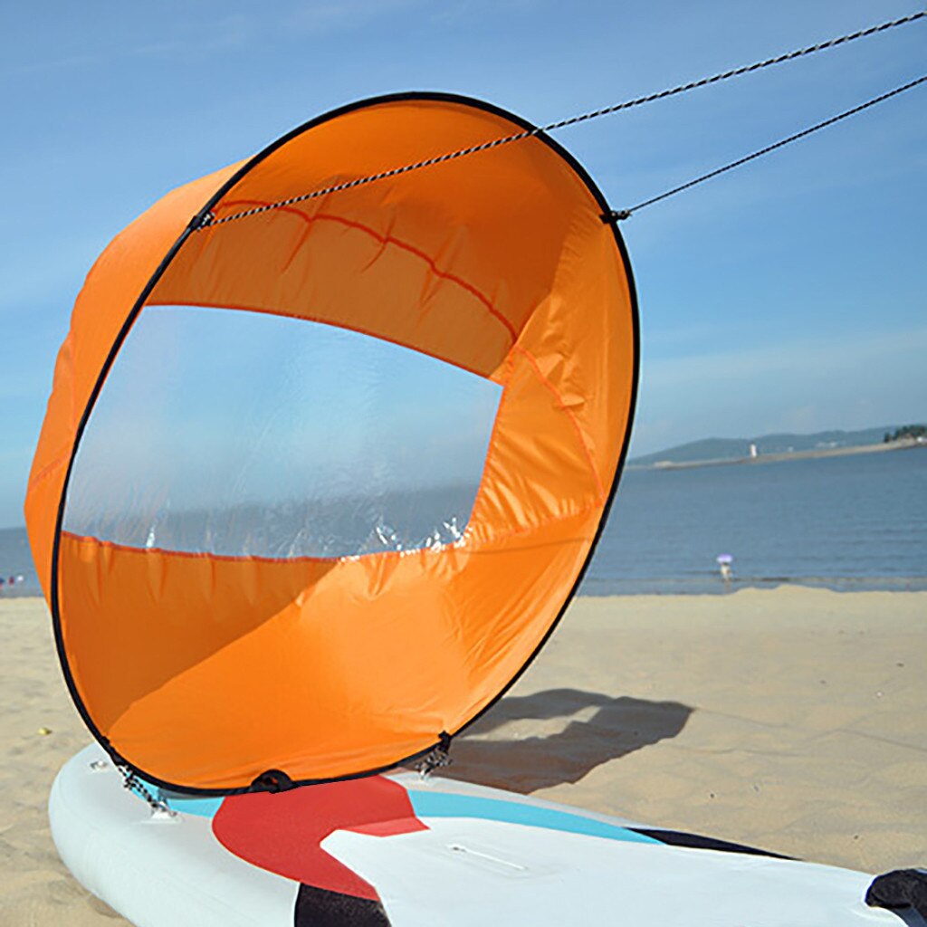 Orange foldbar kajak downwind kit popup board vind padle båd vind sejl kajak kano oppustelig båd sejlbåd tilbehør #g4