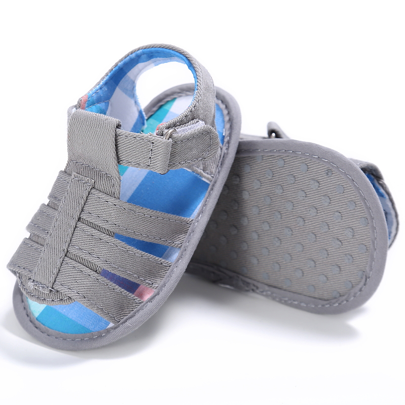 Leuke Baby Baby Sandalen Peuter Prewalker Kids Jongen Zomer Strand Multicolor Schoen: Gray Shoes / 7-12 Months
