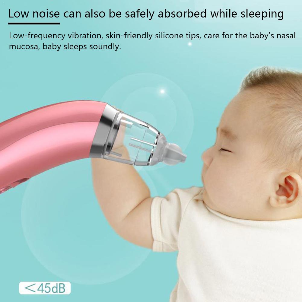 Dispositif électrique d'aspiration du nez pour bébé, nettoyant électrique pour le nez, dispositif de sécurité pour bébé, artefact de dragage du nez
