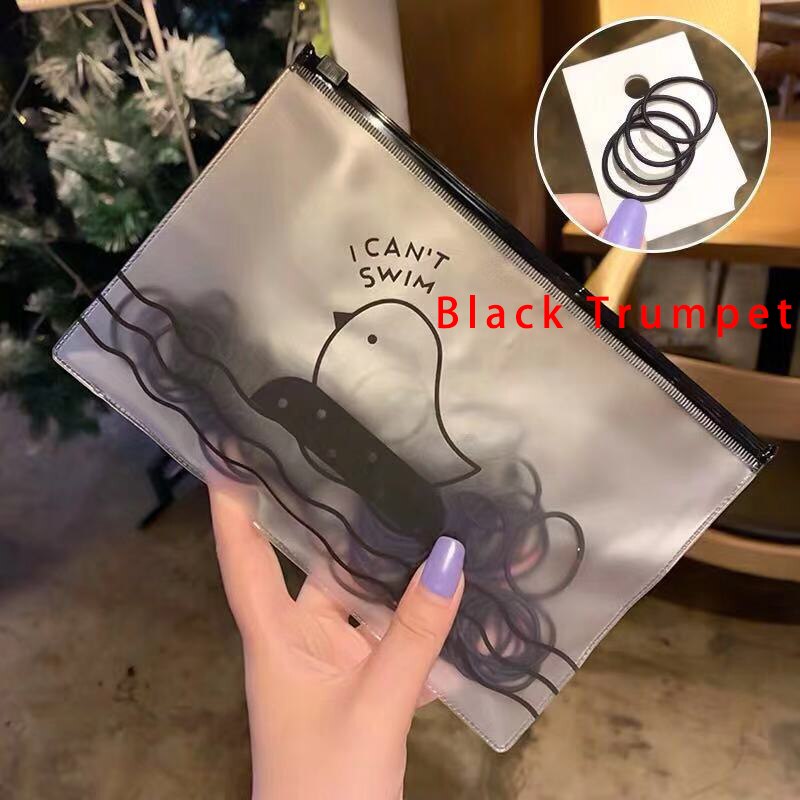 [100 PCS] Basic High Elastic Hair Rope Headdress Rubber Band Hair Rope Female Hair Simple Rubber Band: Hair ring 110-9