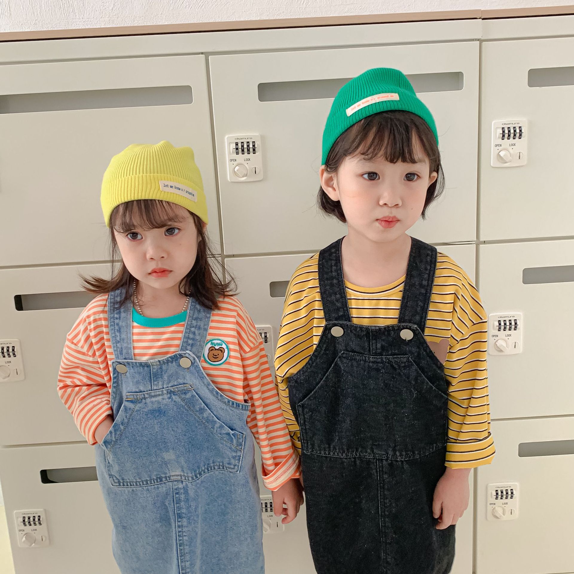 1007C-Vestido vaquero para niñas, vestidos suspendidos para niños, monos, ropa para niños, 2022