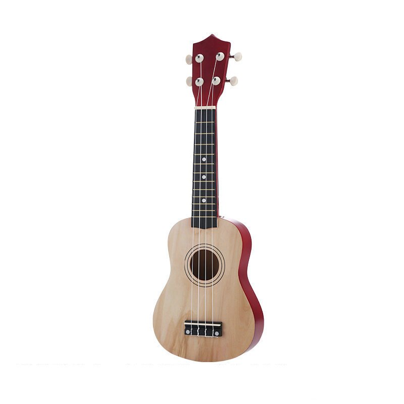 Ukelele de madera para principiantes, 21 pulgadas, con cuerdas de selección, Kit de iniciación para niños, instrumentos musicales, ukelele educativo de tilo: wood