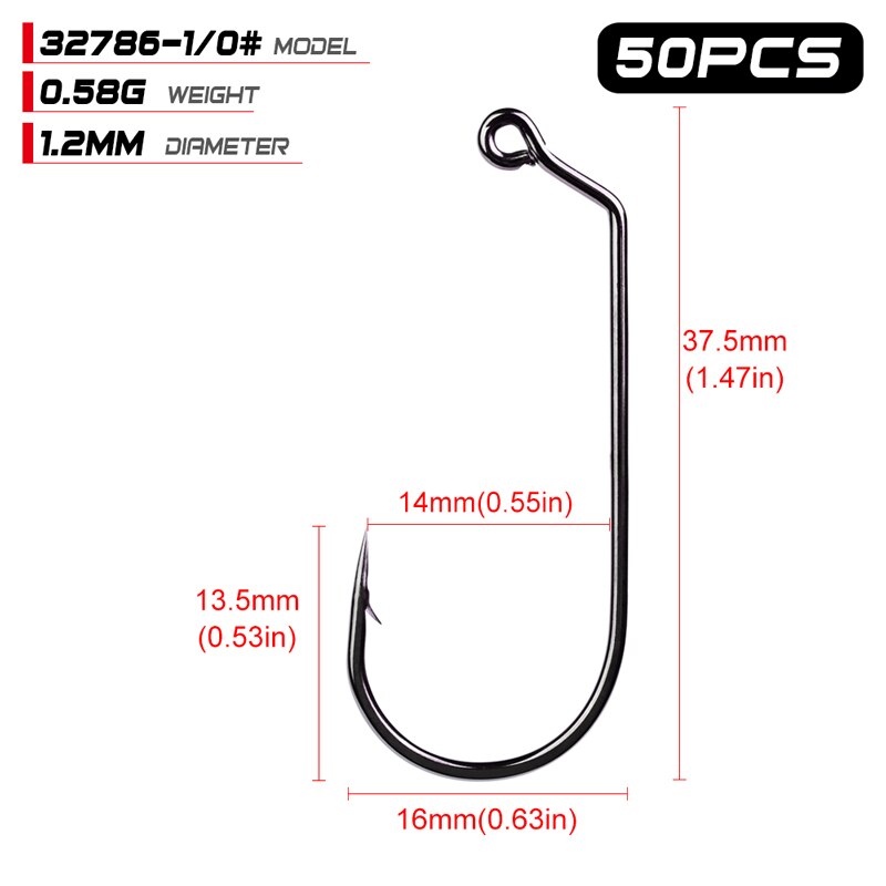 Proberos jig grote serie vishaak sunlure merk enkele haak 32786-1/0-5/0 maten vishaak zoutwaterbaars: 32786 1 0