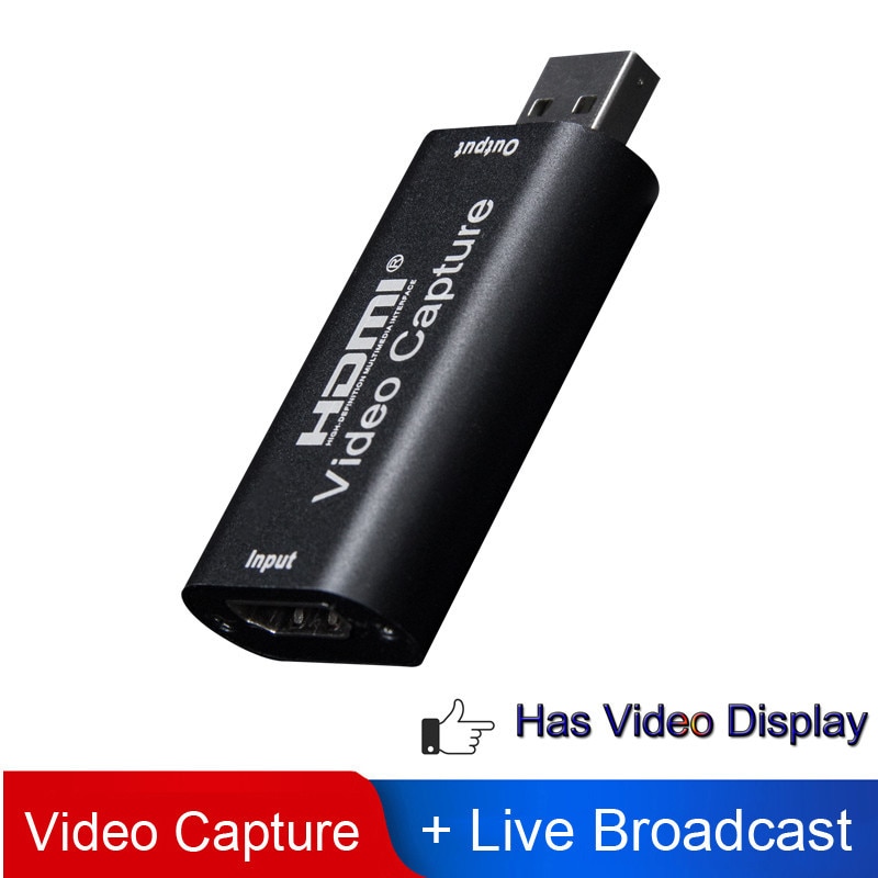 Hdmi videooptagelseskort usb 2.0 to hdmi 1080p video grabber optageboks til  ps4 spil hd kamera capture optagelse support wi