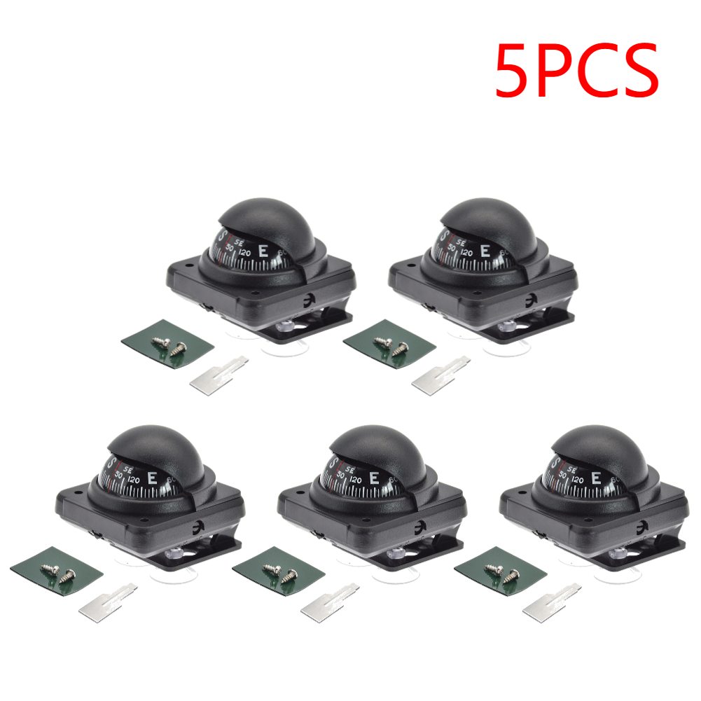 1-5PCS Navigation Magnetic Compass Digital Marine Voyager Nautical Marine Compass for Car Watercraft Boat Caravan Truck: Burgundy
