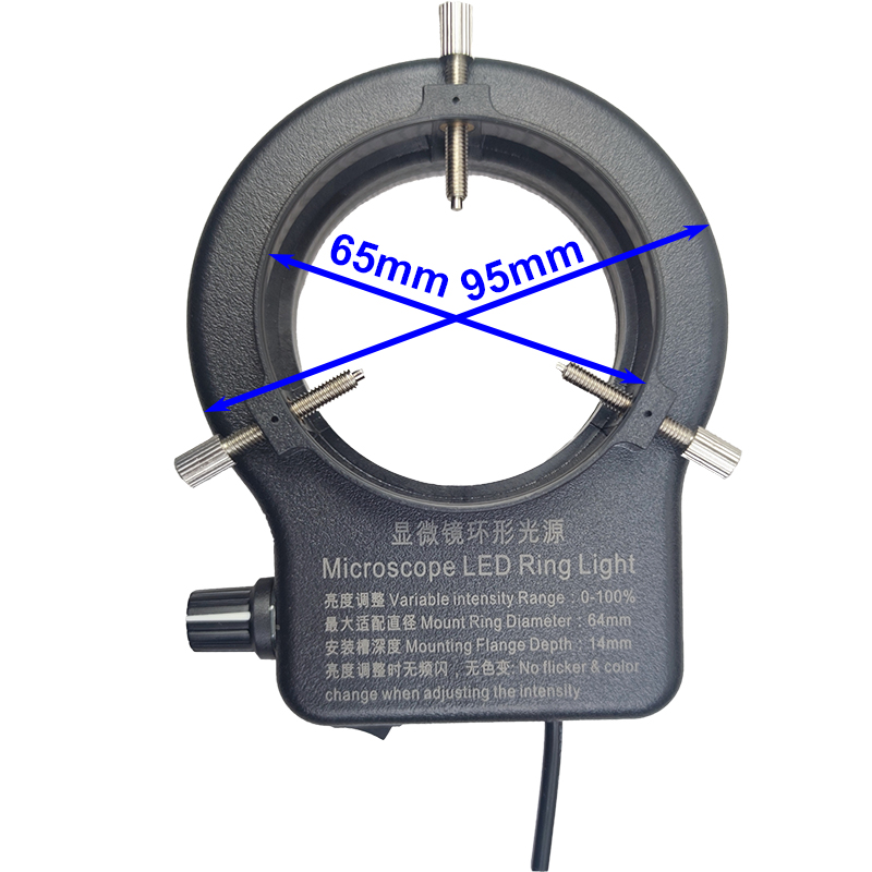 USB 144 RGB LED Ring Light Adjustable Illuminator Lamp Industry Monocular Trinocular Stereo Video Microscope Lens Camera