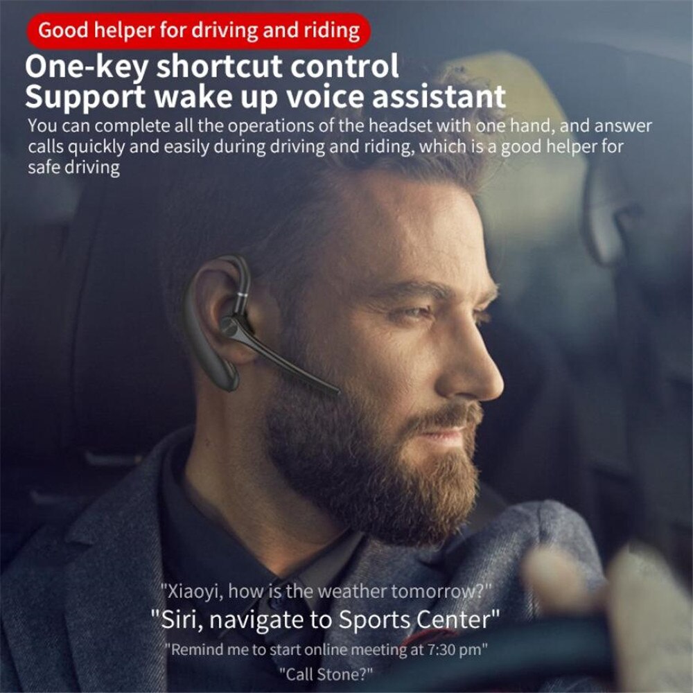 S209 bluetooth-fähige einzelohr-headsets für auto, business, mit mikrofon, ohrbügel, sport-ohrhörer und langer standby-zeit