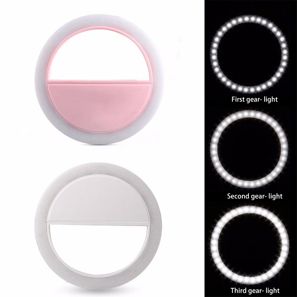 Tragbare Mini Selfie LED Ring Blitz Licht praktisch-Smartphone Selfie Kamera Schönheit Licht Universal- Lampe Leucht Telefon