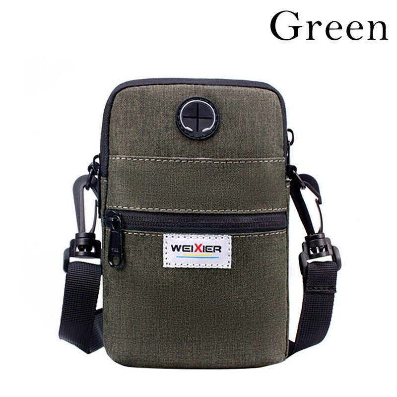 Men Bag Messenger Backpack Shoulder Bags Men's Simple Casual Waterproof Oxford Cloth Pocket Travel Business Handbag: B-green