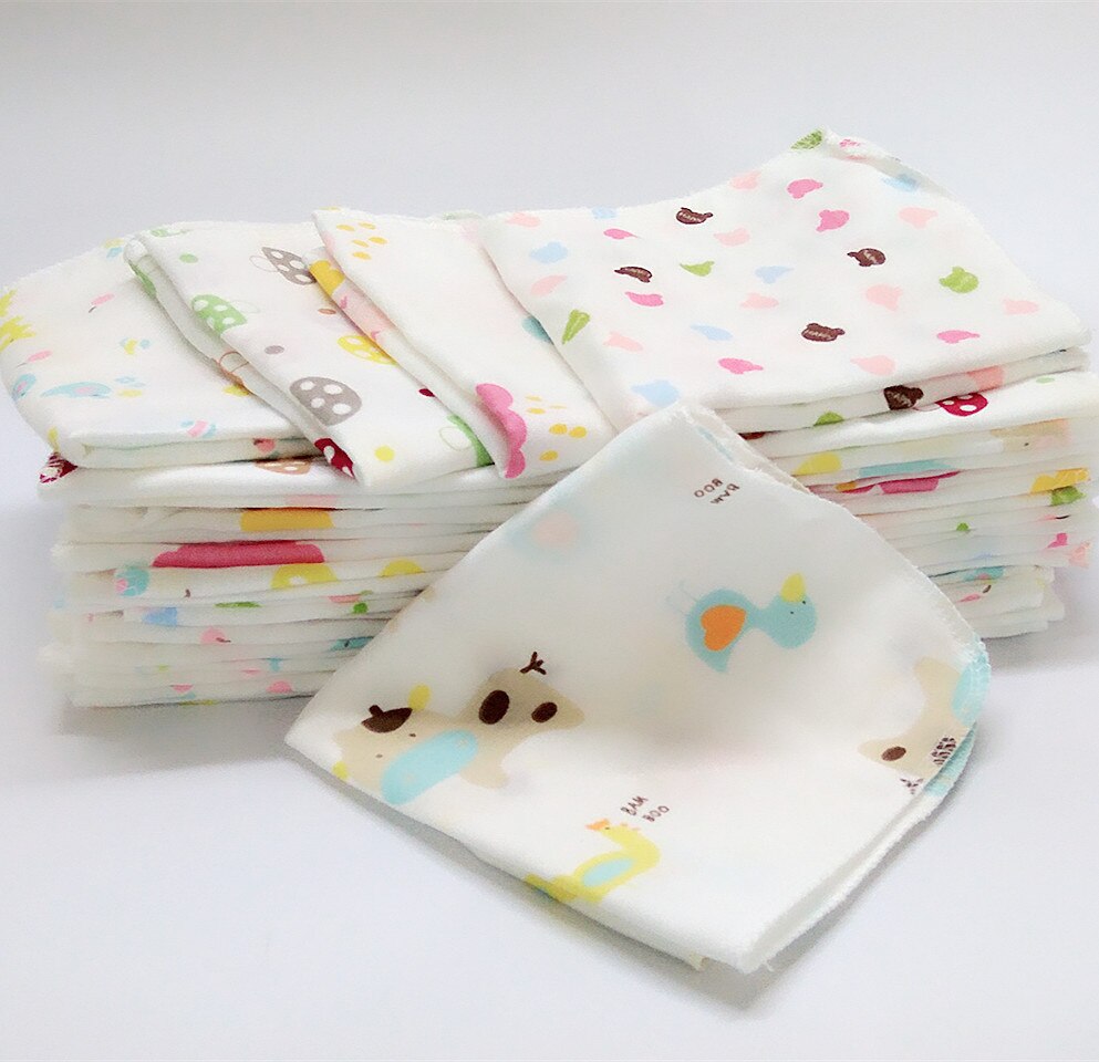 Toalla de algodón con dibujo de caramelo para jardín de infantes, limpieza de manos suave, absorbente de agua, de secado rápido, para