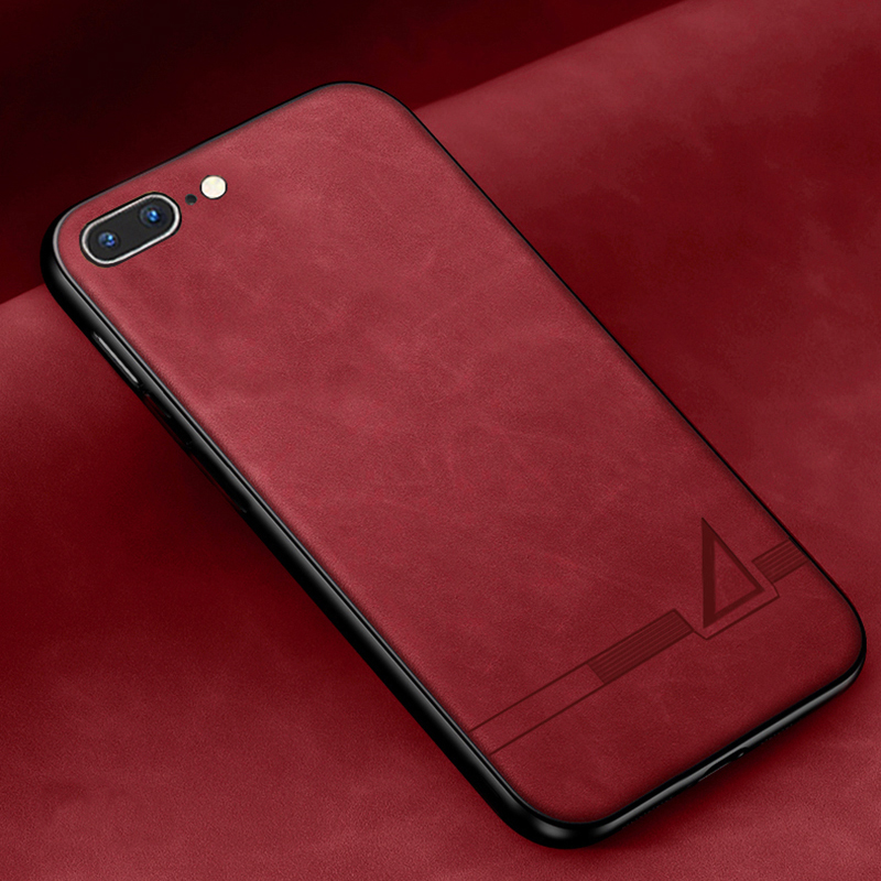 Étui en cuir souple Simple pour Apple Iphone 6 6S 7 8 Plus étui en Silicone souple TPU pour Apple Iphone se 6 6s 7 8 Plus étui: Aluminium / GRIS