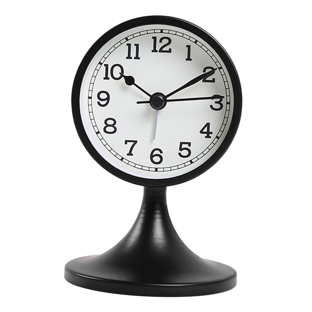 Mutilfunctional Decorative with Stand Digital Clock Desk Shelf Clock f/Home: Black