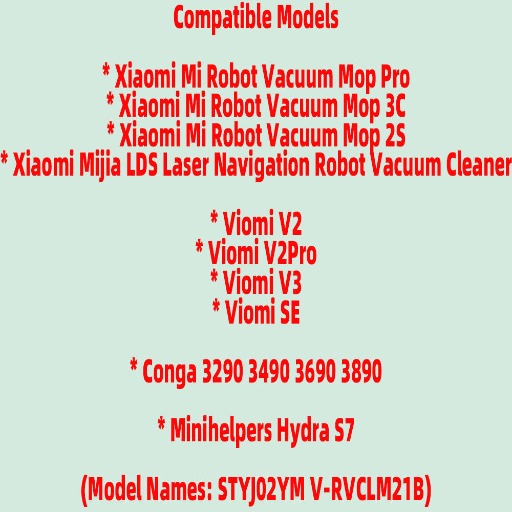 Compatibel voor Xiaomi Mi Robot Vacuüm Mop Pro 3C 2S Accessoires Reserve Hepa Filter Side Hoofdborstel Cover Mop houder Onderdelen