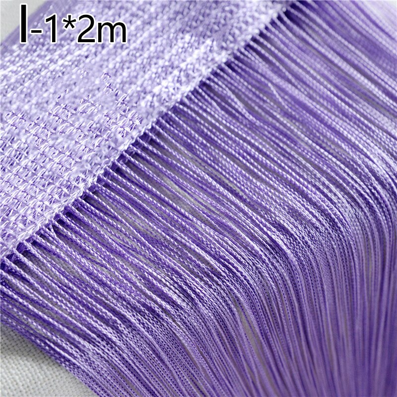 100X200Cm Draad Gordijn String Screen Lint String Divider Blind Voor Woonkamer Deur Muur Window Panel Kwastje gordijnen: I