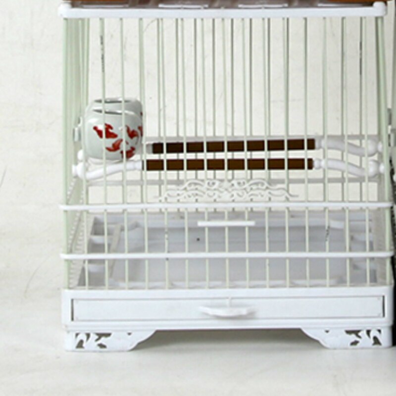 Met Gratis Cover Plastic Kooi Kleine Vogels Opknoping Schelpen Nest Hoose Vogelhuisje Papegaai Kooi Huis Outdoor Opknoping Decoratie Kooi: White