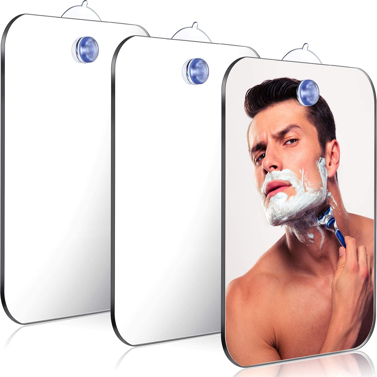 Acryl Anti Fog Spiegel Douche Scheren Fogless Spiegel Wasruimte Reisaccessoires Voor Vrouwen Make-up Man Scheren Badkamer Gereedschap