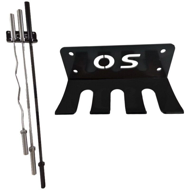 Multifunctional Wall-Mounted Barbell Rod Storage Rack Home Barbell Bar Holder Bracket Heavy-duty Gym Hanging Barbell Frame