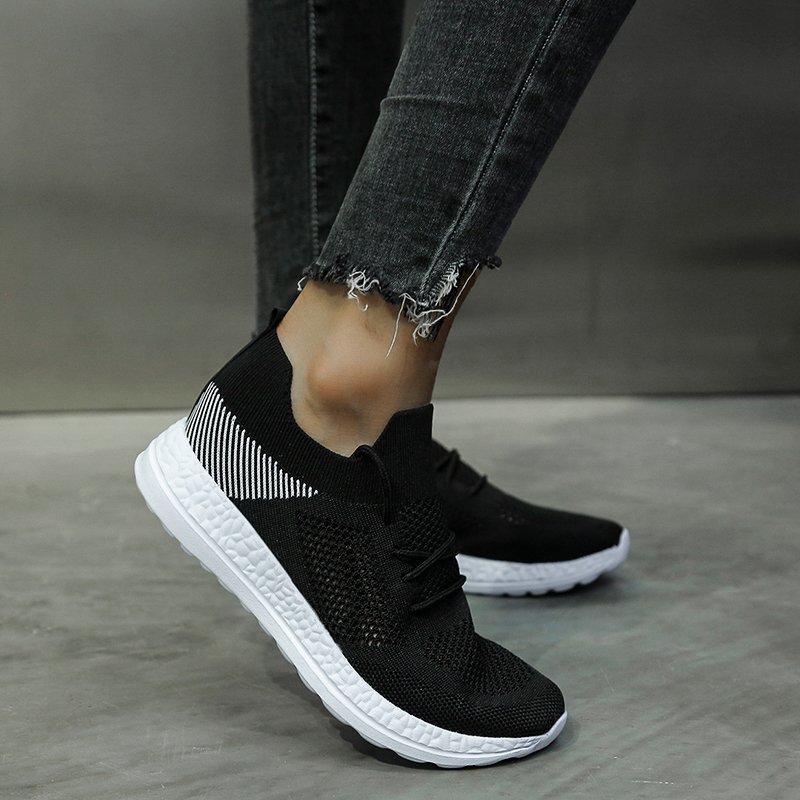 Bjakin Summer Woman Running Shoes Hollow Upper Breathable Sneakers Air Mesh Lightweight Sport Athletic Shoe Female Large Size 43