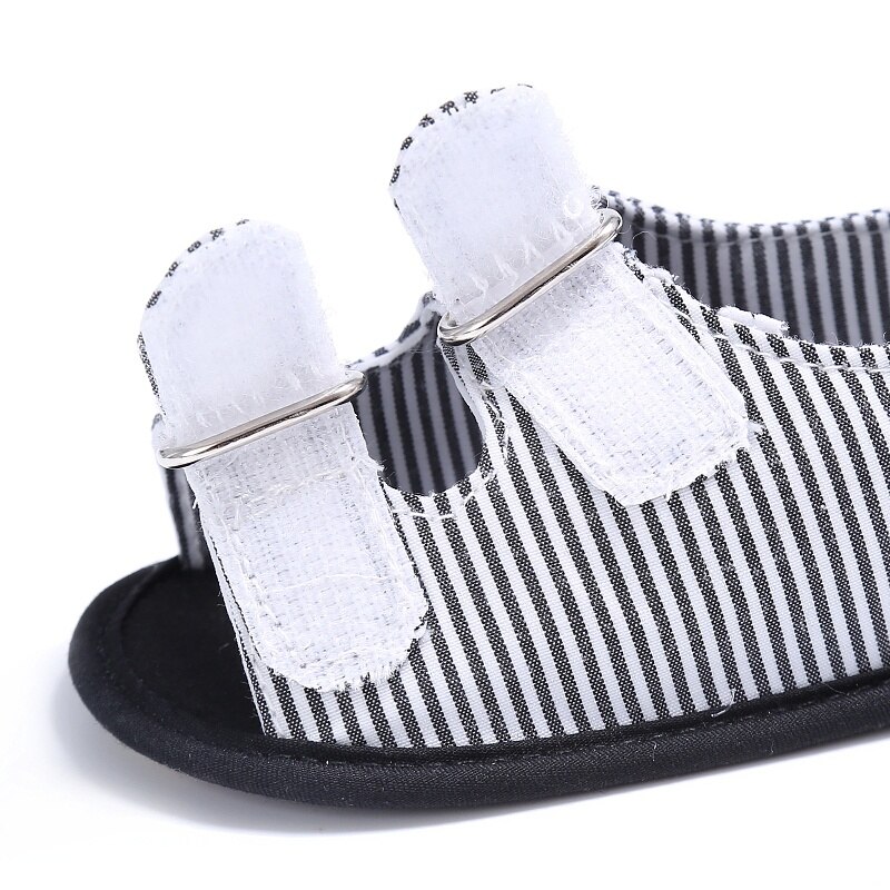 Baby Jongen Sandalen Zomer Streep Canvas Soft Peuter Zomer Schoenen