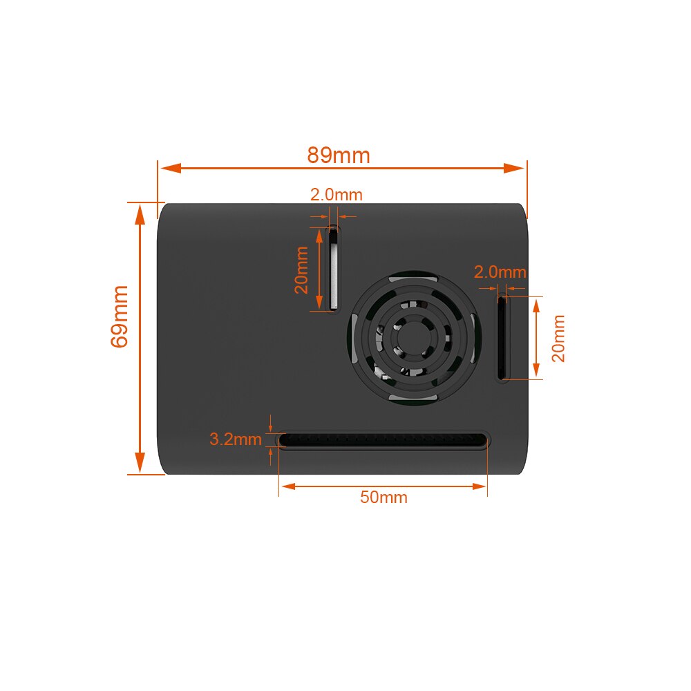 Rpi 3 Case Abs Behuizing 2 Kleuren Voor Raspberry Pi 2B/3B/3B + Met Koellichamen