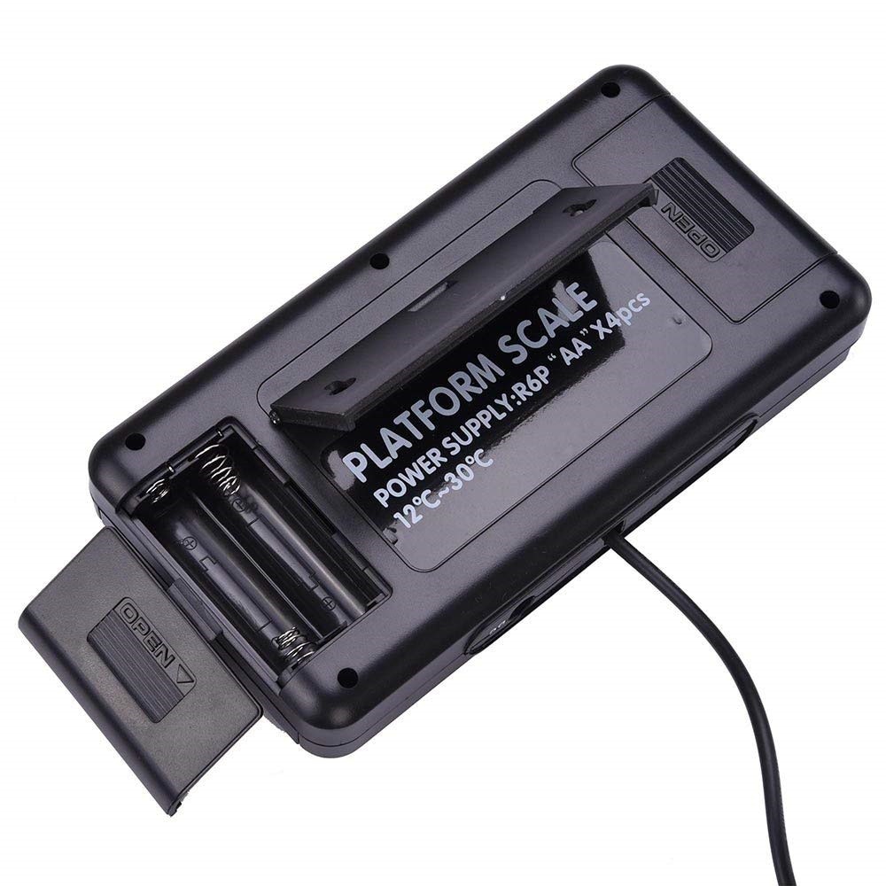 0.1-300kg 660lb Postal Scale Electronic Balance Weight Bench Commercial Digital Platform Scales LCD AC Power