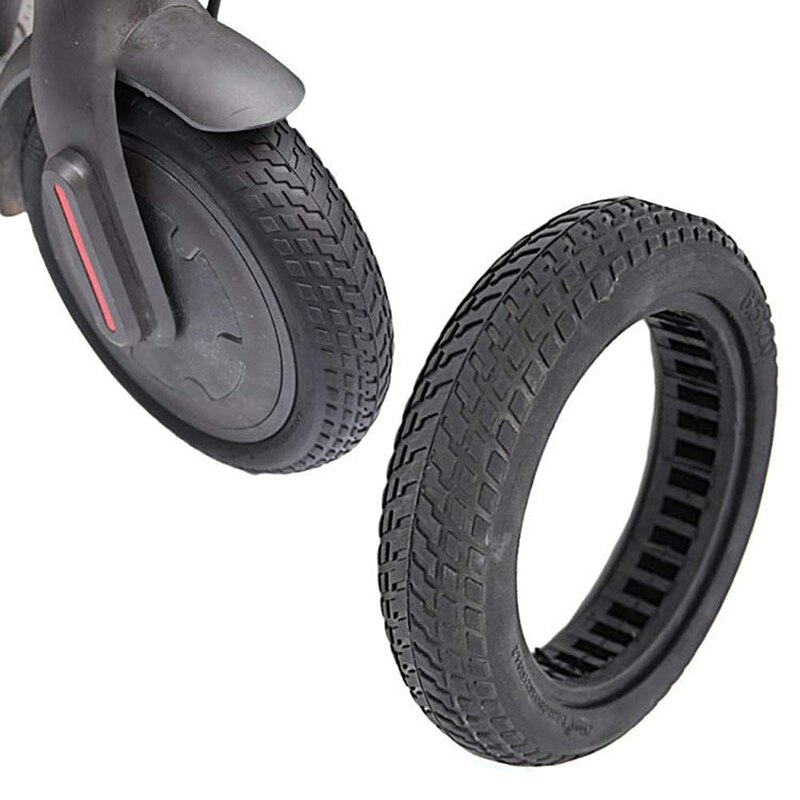 Pneu plein creux de Scooter d'amortissement pour Xiaomi Mijia M365 pneu de Scooter de planche à roulettes 8.5 pouces pneu roue en caoutchouc Non pneumatique Sc