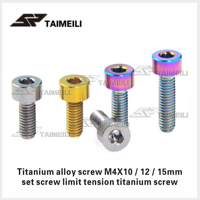 Temaili 1 Stuk/Titanium Legering Schroef Cilinderkop Schroef Materiaal Fiets Gemodificeerde Onderdelen Schroef