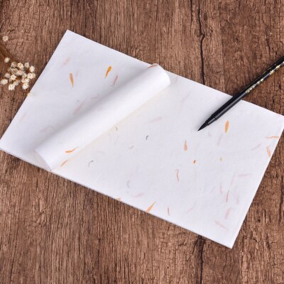 Papel de escritura vintage hecho a mano para escuela y oficina, material de papelería para dibujo, caligrafía, planta suave, 10 unids/lote