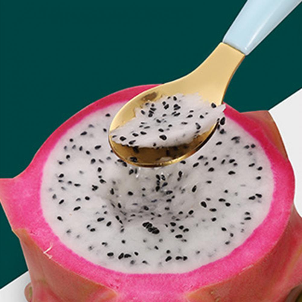 Cuchara de raspado de barro de doble cabeza para niños, multifuncional, de acero inoxidable, procesador de alimentos para bebé, barro para raspar fruta para Cocina