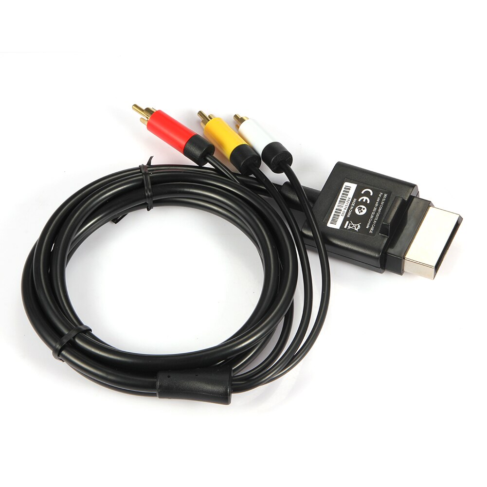 6 FT/1.8m Composito Audio Video Cavo AV 3 RCA HD TV Video Composito Cavo Ottico Cavo per xbox 360 Slim GamePad