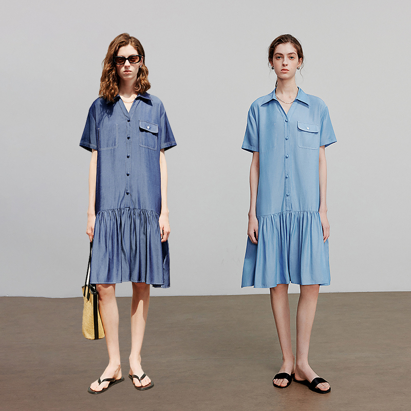 TOYOUTH Women Dress Summer Short Sleeve Casual Dress 8529059