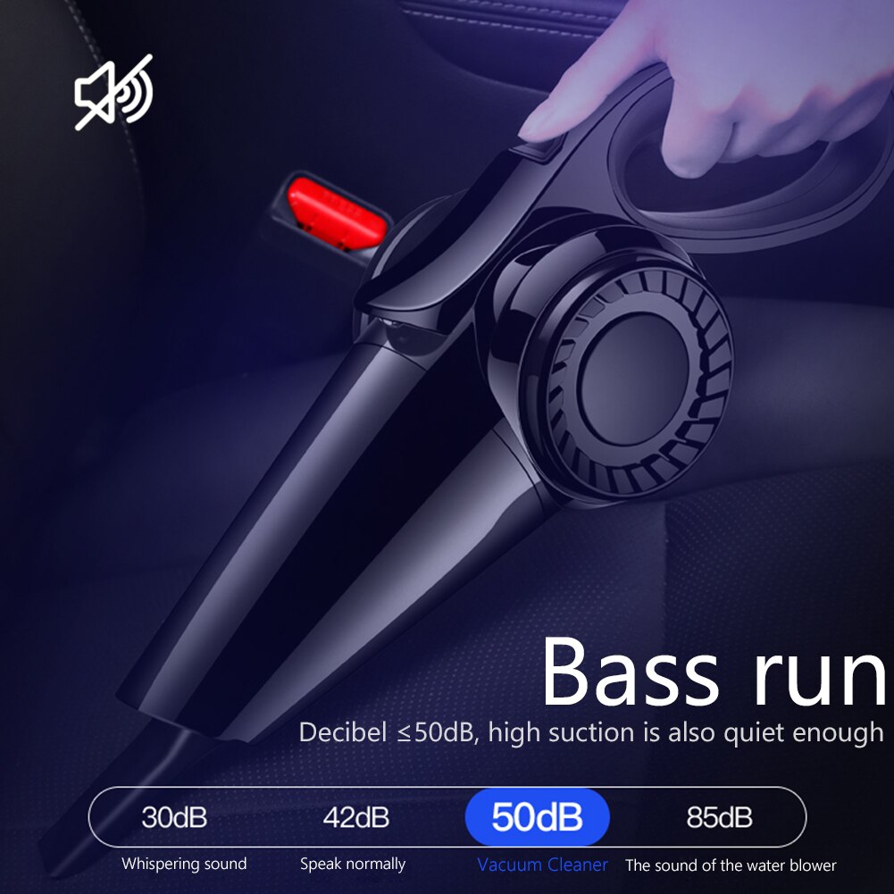 4500PA Wireless Strong Suction Car Vacuum Cleaner 120W Rechargeable Handheld Wet Dry Dual-Use Home Office Auto Cleaner