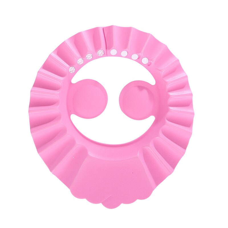 1pc bébé shampooing bonnet de douche pour laver les cheveux doux et mousse réglable bain bain bonnet de protection chapeau bébé coupe de cheveux bonnet de douche: C PINK