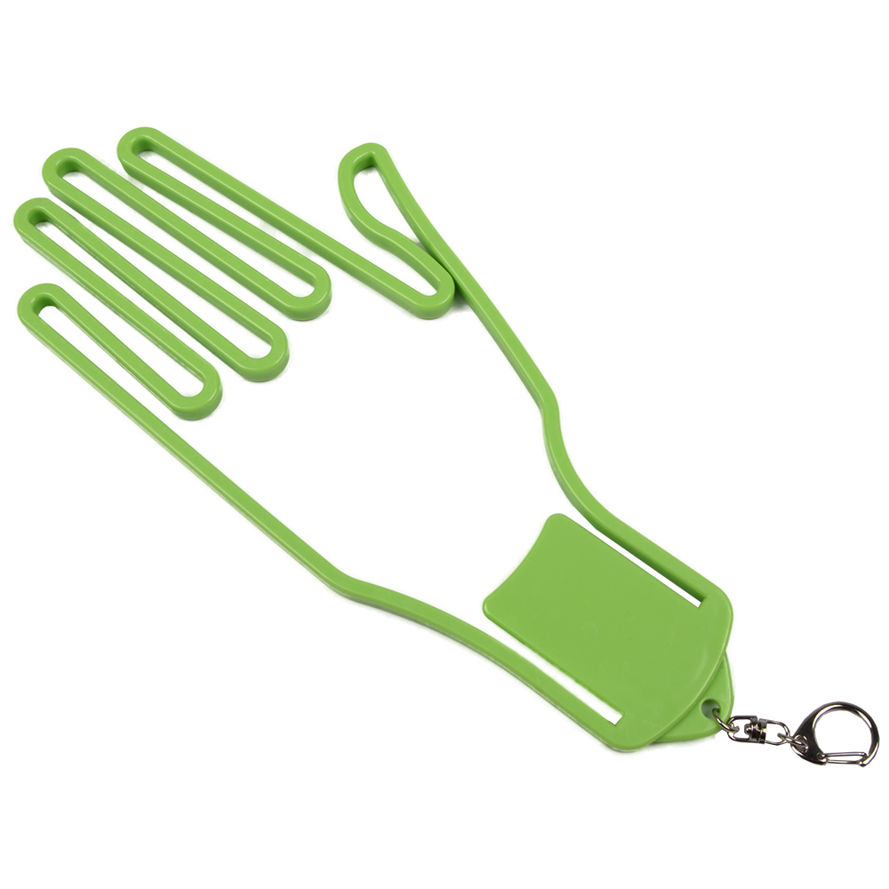 1pc Golf Handschuhe Bahre Halter Keeper Aufhänger Handschuhe Unterstützung Rahmen Halter Rack Trockner Shaper Zubehör Kunststoff mit Metall Buck: Licht Grün