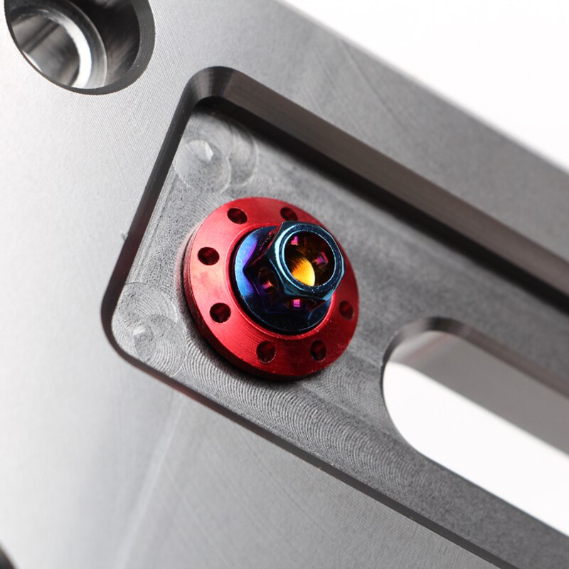 304 stainless steel screw electroplating M6 M8 outer hexagonal hollow flange head burnt titanium burnt blue electric motorcycle