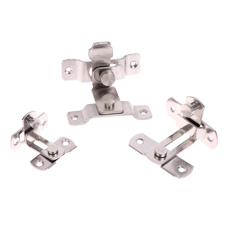 90 Degree Right Angle Door Latch Hasp Bending Latch Barrel Bolt with Screws for Doors Buckle Bolt Sliding Lock