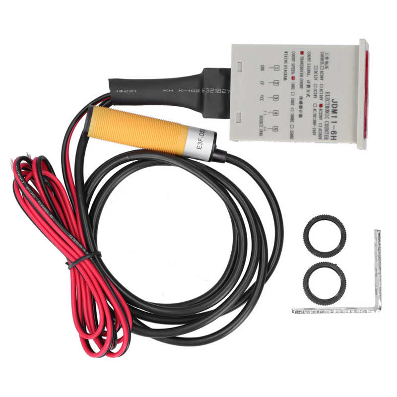 BERM-Contador de pantalla Digital, Sensor Industrial electrónico, inducción automática, BEM‑ 6H ‑ 30E4-CT: AC220V