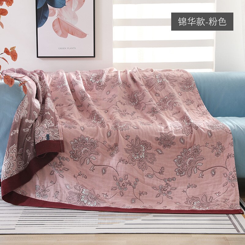 Qi jie Leben 100%  baumwoll-musselin-sommerdecke, atmungsaktiv, schickes mandala, große, weiche überwurfdecke, para-decke: verrotten / 200 x 230cm
