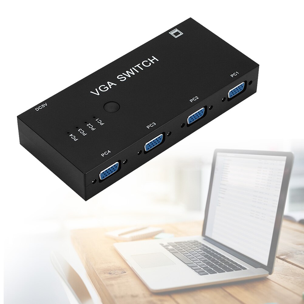 4 in 1 VGA Umschalter Heimat Für Laptop Stecker Und Spielen Projektoren Splitter Monitor Computer Zubehör HDMI Adapter Video Konverter